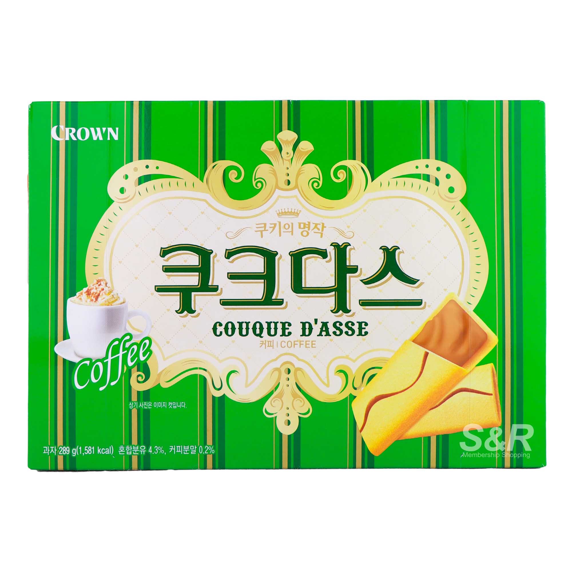 Crown Couque D’Asse Coffee Flavor Biscuits 289g Crown Couque D’Asse Coffee Flavor Biscuits 289g